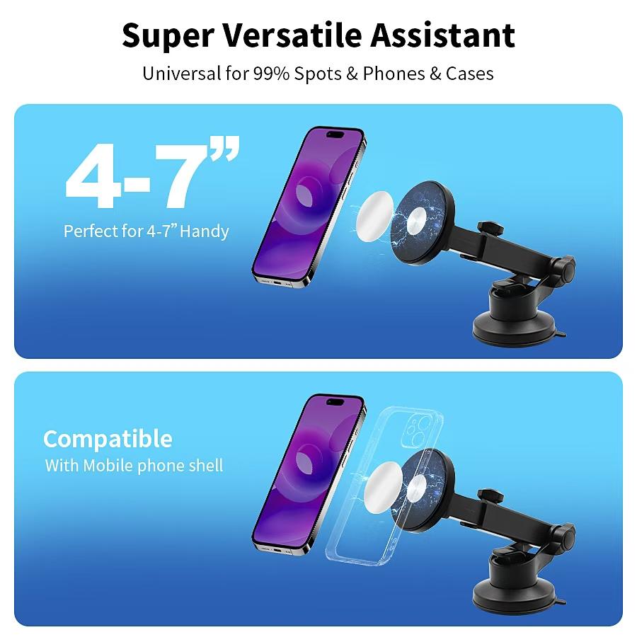 2025 New Magnetic Car Phone Holder Folding Multi functional Desktop Car Universal Phone Holder