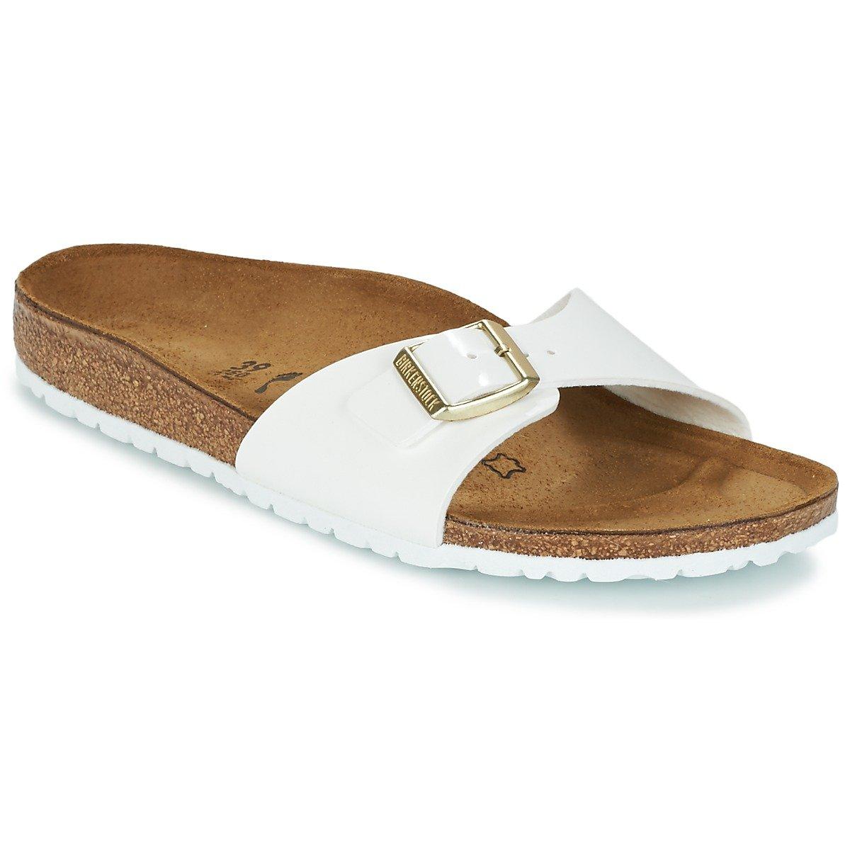 

Birkenstock Madrid Sandals Size cm (Narrow Width), Birko-Flor Women s, White, 24.0