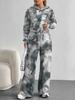 Smudging European And American Autumn And Winter Casual Long-Sleeved Suit Women'S Hooded Sweater Trousers Two-Piece Set