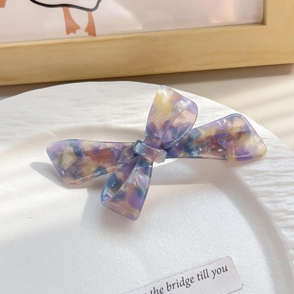 Korean Irregular Bow Duckbill Clip for Women - Versatile French Style Bangs Accessory