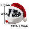 Santa Motorcycle Helmet Cover Decoration for Christmas Cycling Full Face Hat Santa Claus Racing Cap Christmas Gift Helmet Cover