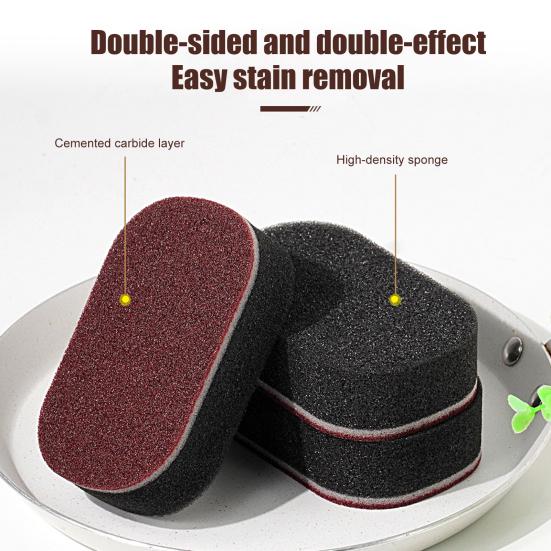 2/3/5Pcs Dishwashing Sponge Heavy Duty Thick Sturdy Foam Pads Kitchen Bathroom Floors Stains Grease Cleaner