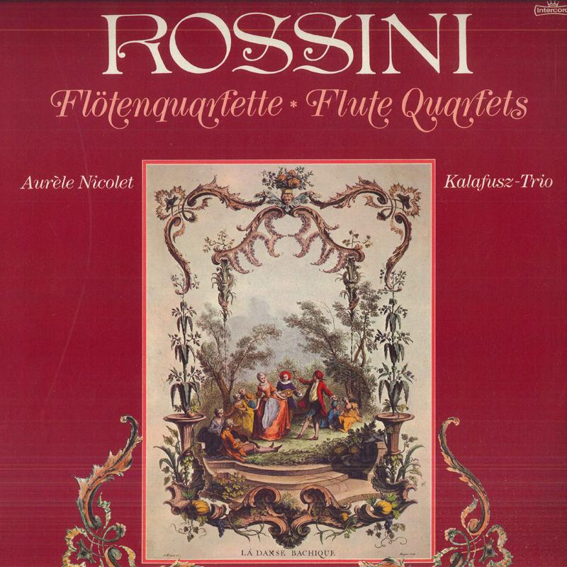 

LP Record ROSSINI - Flute Quartets INT160825 INTERCORD Germany Classical Used
