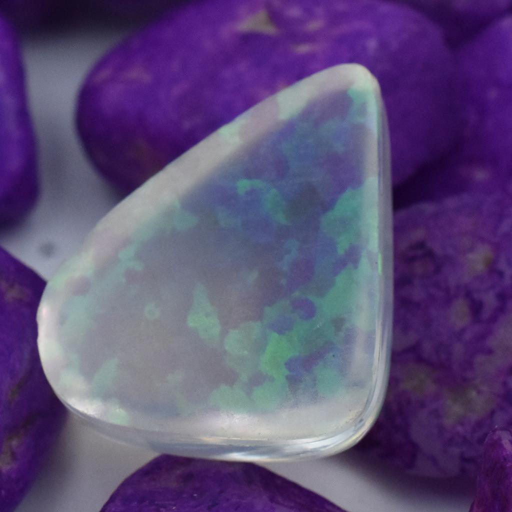 Boulder Opal 10.90 Ct Lab Created Fancy Stunning Certified Loose Gemstone