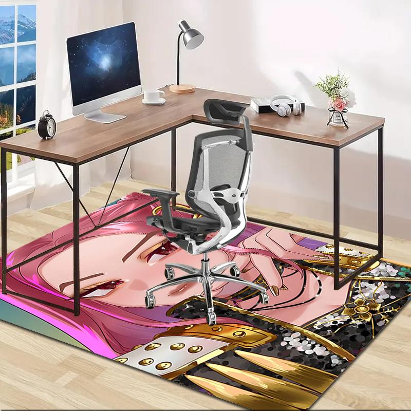 1pc KPop Demon Hunters MIRA3 Design Area Rug - Non-Slip, Soft & Cozy Floor Mat for Living Room, Bedroom, Office - Indoor/Outdoor Decorative Carpet