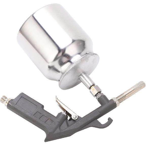 Sandblaster Gun Kit, Air Sand Blasting Gun, Air Undercoating Spray Gun With750cc Aluminium Cup, for Rubberized Undercoat, Proofing