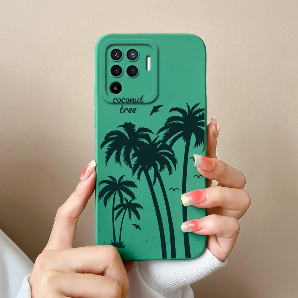 For Oppo Reno 5F 5 Lite 5Z 5K Case Cute Design Full Protection Phone Housing For Oppo Reno5 5G Soft Liquid Silicone Back Covers