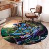 Avatar Pattern Round Rug, Indoor/Outdoor Mat, for Picnic, Gameroom, Bedroom, Office, Living Room, Home Decor Carpet, Birthday Gift
