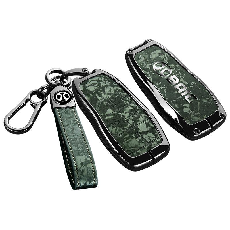 BAIC Car Key Case for BJ20/X7/EU7/EU5 – Premium Metal Protective Hanging Bag for Men