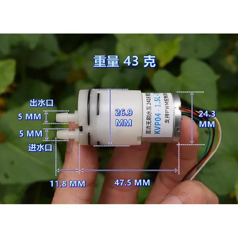 2418 BLDC 6V-9V Brushless Motor Diaphragm Water Pump Self Priming PWM Control