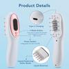 Electric Scalp Massage Comb Red Blue LED Light Therapy EMS Vibration Massage Brush Anti-Hair Loss Medicine Scalp Oil Applicator