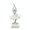 Balletttänzerin Figur Elegante Skulptur mit Kristallkugel Abstrakte Ballerina Statue für Tänzer,