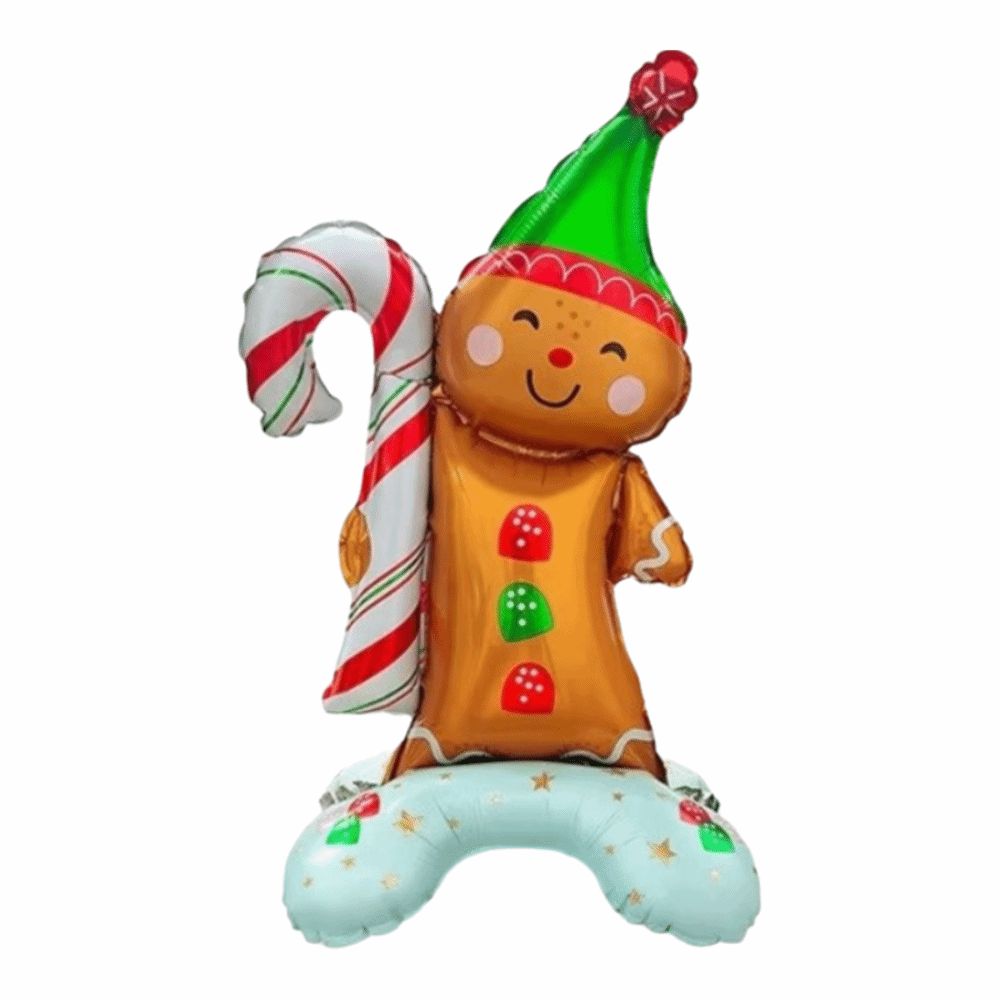 Standing Christmas Foil Balloons Santa Claus Xsmas Tree Large Standing Balloon Snowman Gingerbread Man