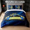 Leeds Rhinos Design Set Biancheria da Letto 1 Copripiumino + 2 Federe Morbido Traspirante Biancheria da Letto per la Casa