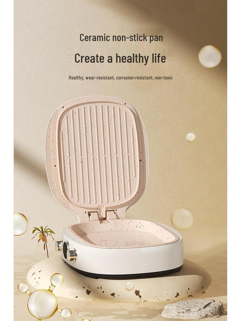 Yidepu Double-Sided Electric Pancake Maker with Large Deepened Griddle Plates
