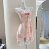 Ice Silk Sleeveless Sleep Dress For Women With Vneck And Floral Pattern For Home Comfort