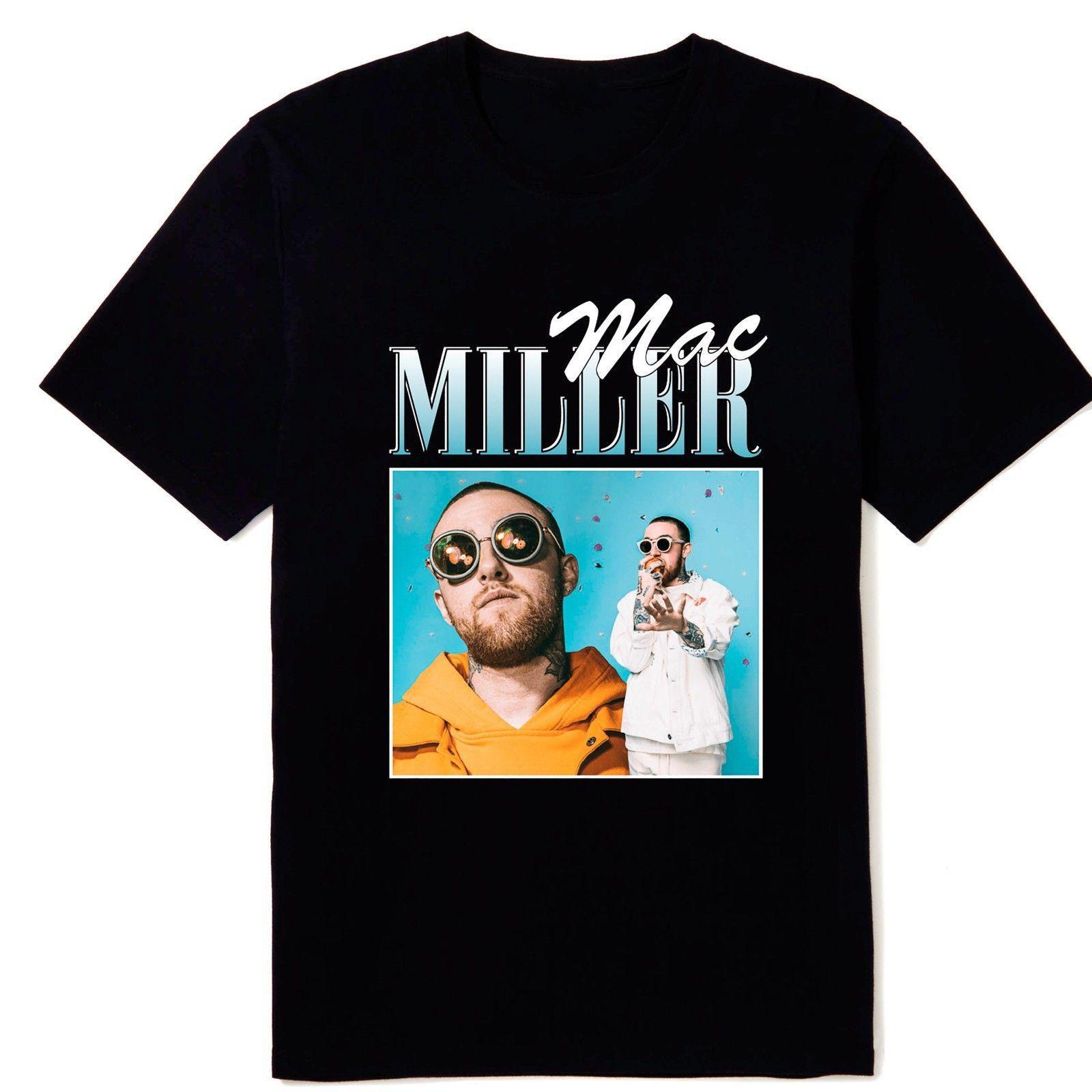 

Mac Miller Gift For Fan Cotton Black Short Sleeve All Size Men T-Shirt S