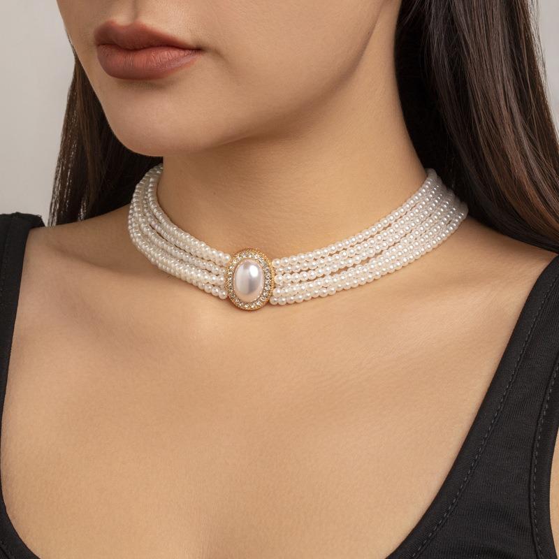Meier Baroque court style elegant layered diamond necklace specification