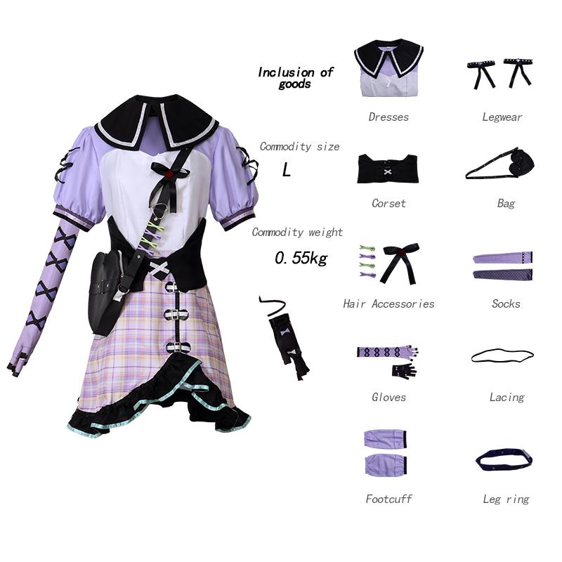

Anime Game Miku Project Sekai Colorful Stage Feat Yoisaki Kanade Cosplay Costumes Daily Wear Cute T-shirt And Backpacks Outfits 3XL 65-70kg бежевий