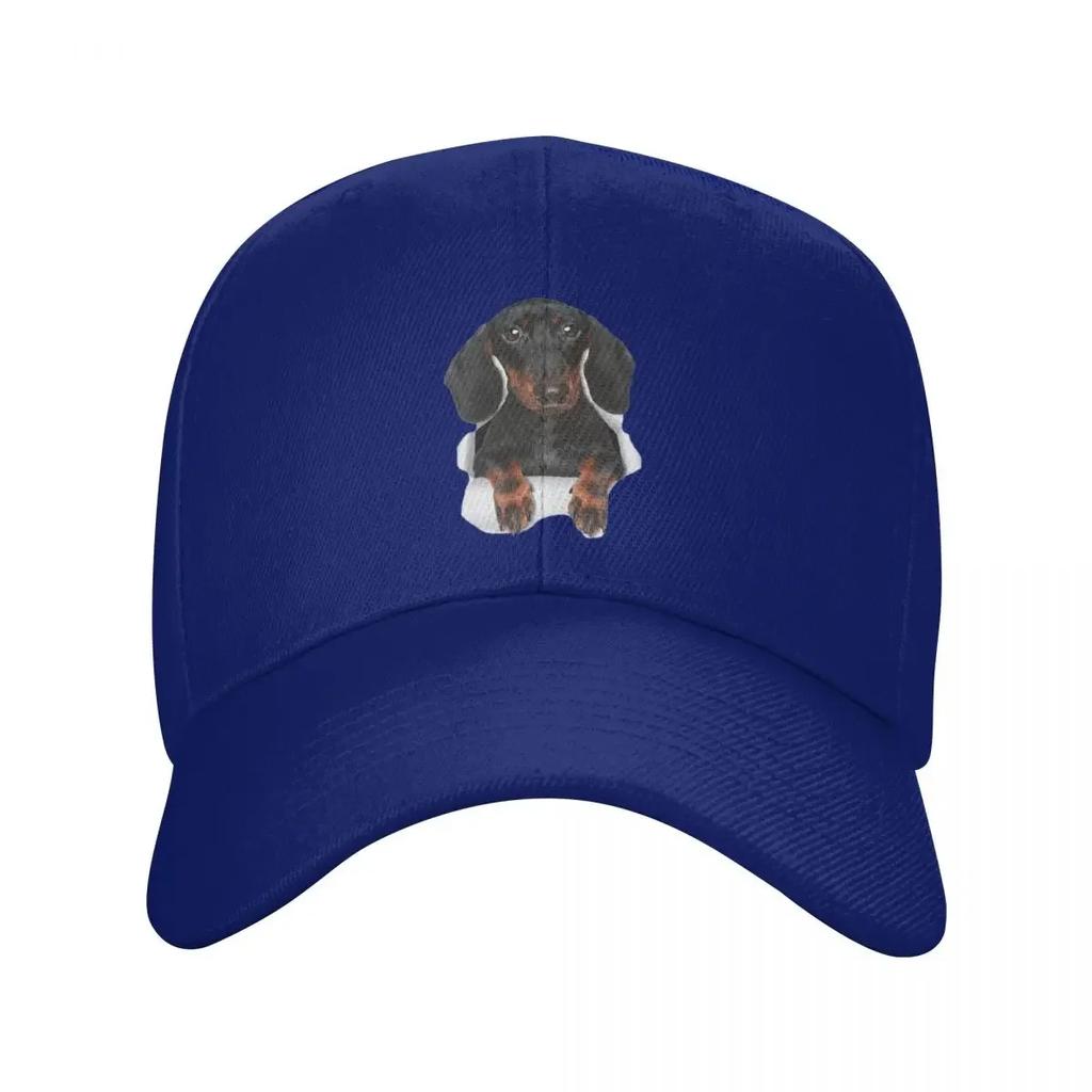 Custom Cool Dachshund Baseball Cap Women Unisex Adjustable Adult Badger Sausage Wiener Dog Dad Hat Hip Hop Sun Hat