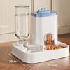 Automatic Pet Feeder and Waterer Combo  2in1 Gravity Water Dispenser for Cats Dogs Non Tip Heavy Base
