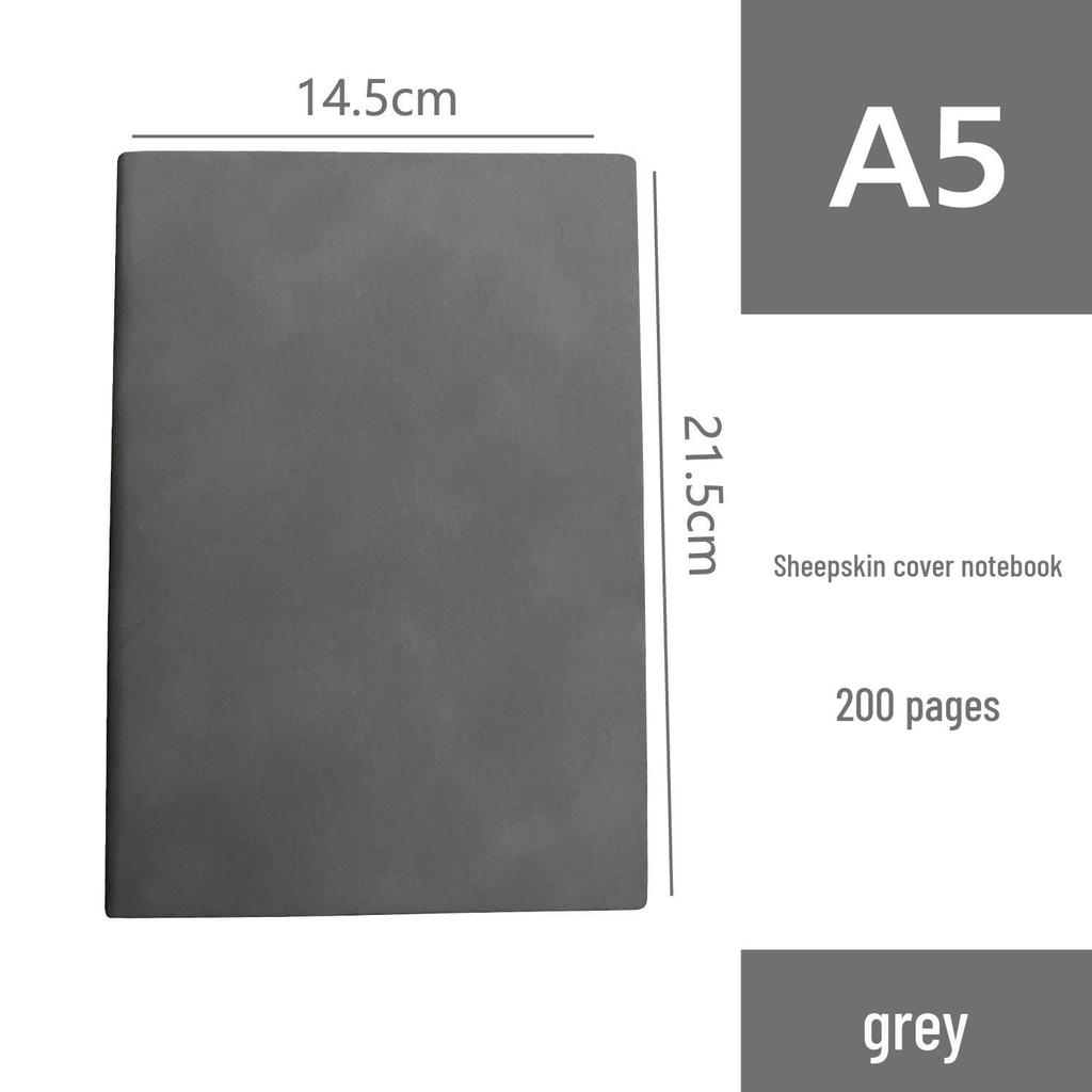 Korean Style Leather Cover Creative Diary Notebooks - Set of 5