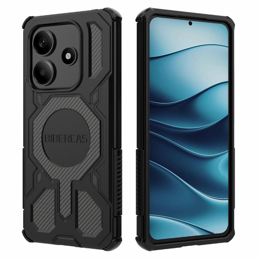BIBERCAS J-16 Series For Xiaomi Redmi Note 14 5G Case Compatible with MagSafe Anti Drop TPU+PC Phone Cover