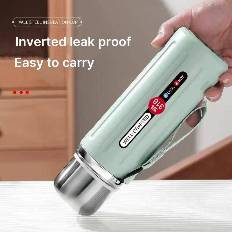 Stainless Steel Thermos Bottle Keep Cold and Hot Bottle Vacuum Insulated Flasks Double Wall Travel Insulated Cup