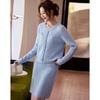 KAVON Women's Elegant Knit Cardigan & Skirt Set