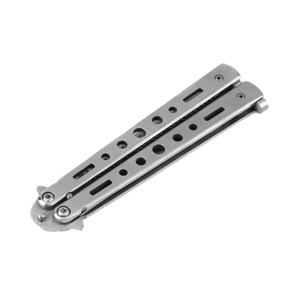 Stainless Steel Practice Training Butterfly Style Knife Hair Comb Cool Hair Care Styling Tools