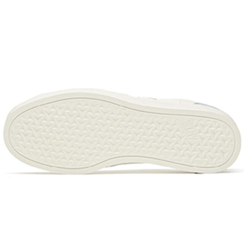 Anta Slip-Resistant Low-Top Skateboard Shoes Women's White Blue Sneakers 922118009-4