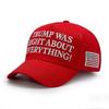 Trump hatte bei allem Recht! Bestickte Baseballkappe mit US-Flagge Hut MAGA Geschenk
