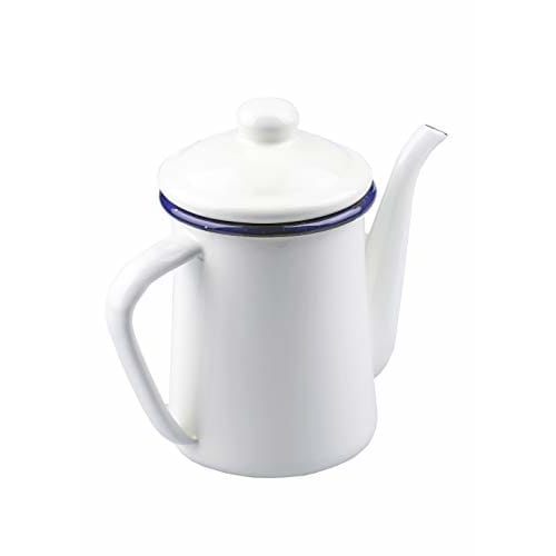 Pearl Metal Coffee Pot, White, 600ml, Enamel, Just the Right Size, HB-4415