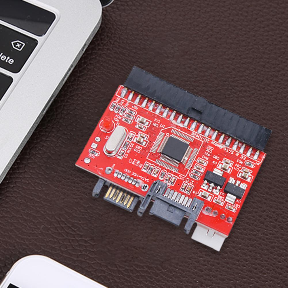 SATA auf IDE HDD Adapter JM20330 IDE auf SATA SSD Adapterkarte Seriell auf Parallel mit 7-Pin SATA Datenkabel mit IDE Stromkabel