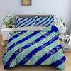 Stripe Geometric Bedding Set Breathable Duvet Cover With Pillowcase Adults Fashion Queen King Size Quilt Cover Home Textiles