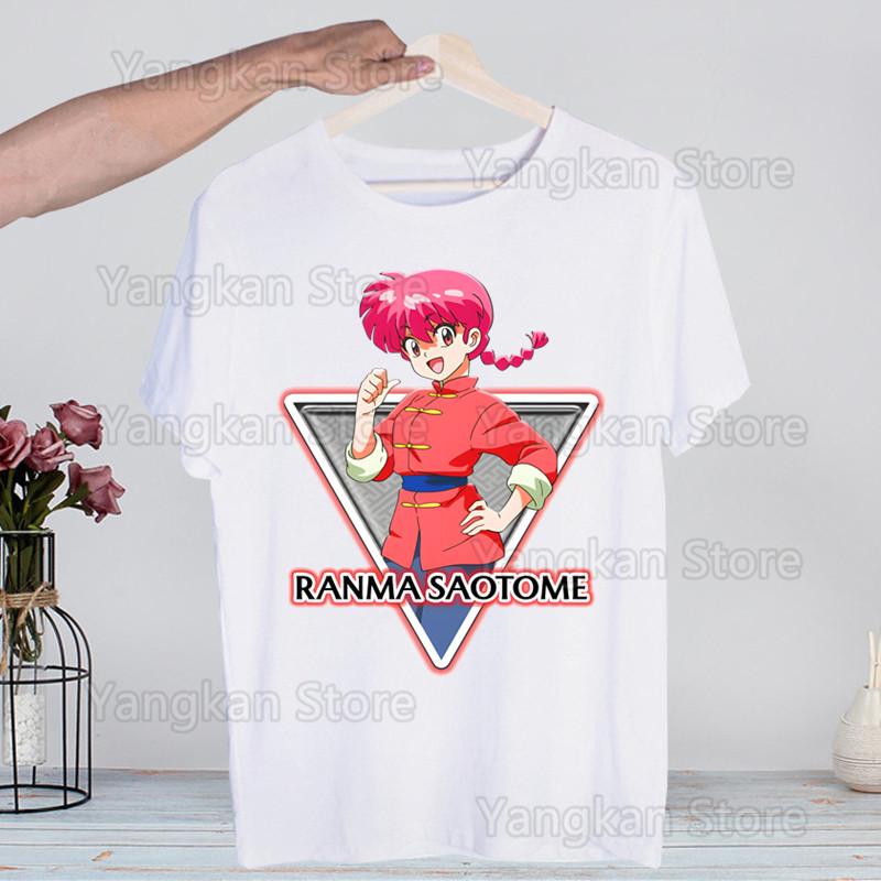 Ranma 12 Shampoo Rumiko Takahashi T-shirts Summer  Unisex Wo Unisex Hip Hop Funny Print Tshirt Streetwear Short Sleeve Tee Top Shirt