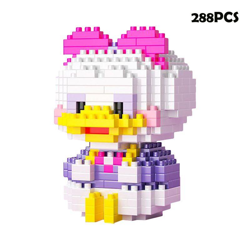 Disney Mickey Minnie Goofy Cartoon Building Blocks For Kids' Intelligence Development