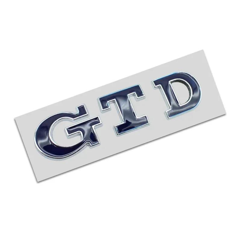 2025 Hot GTD Emblem 3D Metal Car Sticker Tailgate Badge Sticker Decal For Volkswagen VW Polo Golf 5 6 7 Passat Scirocco GTD Acce