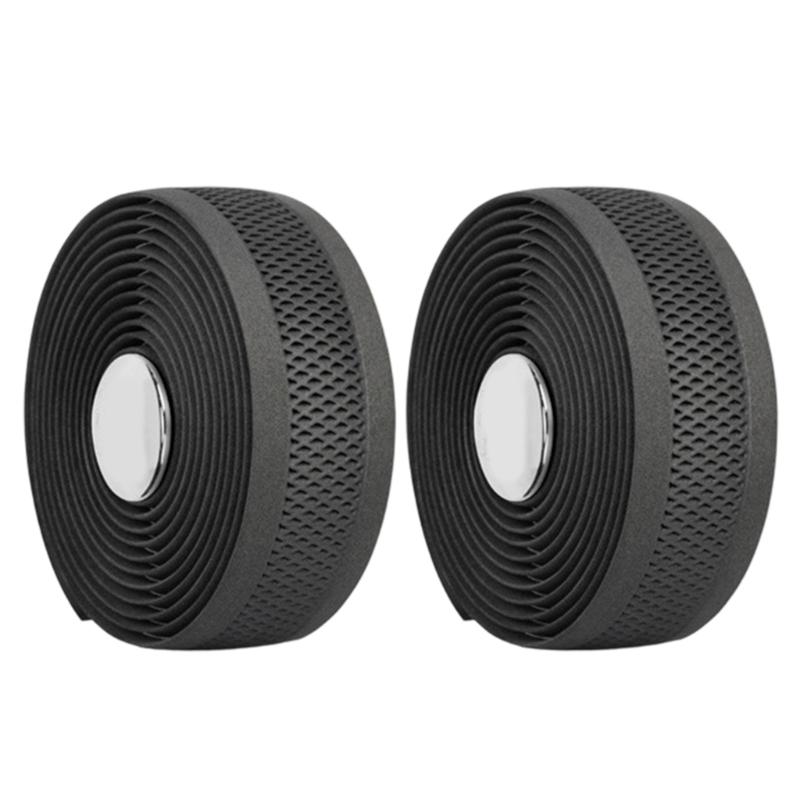 Bike Bar Tape for Bar Wrapping and Replacement, 1 Pair 2 Rolls, Approx. 200 x 3 cm Wrap for Road Bike Grip Use