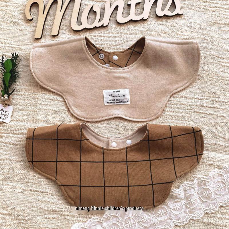 Korean Petal Baby Bib: Reversible, Anti-Vomit, All-Season Neck Scarf