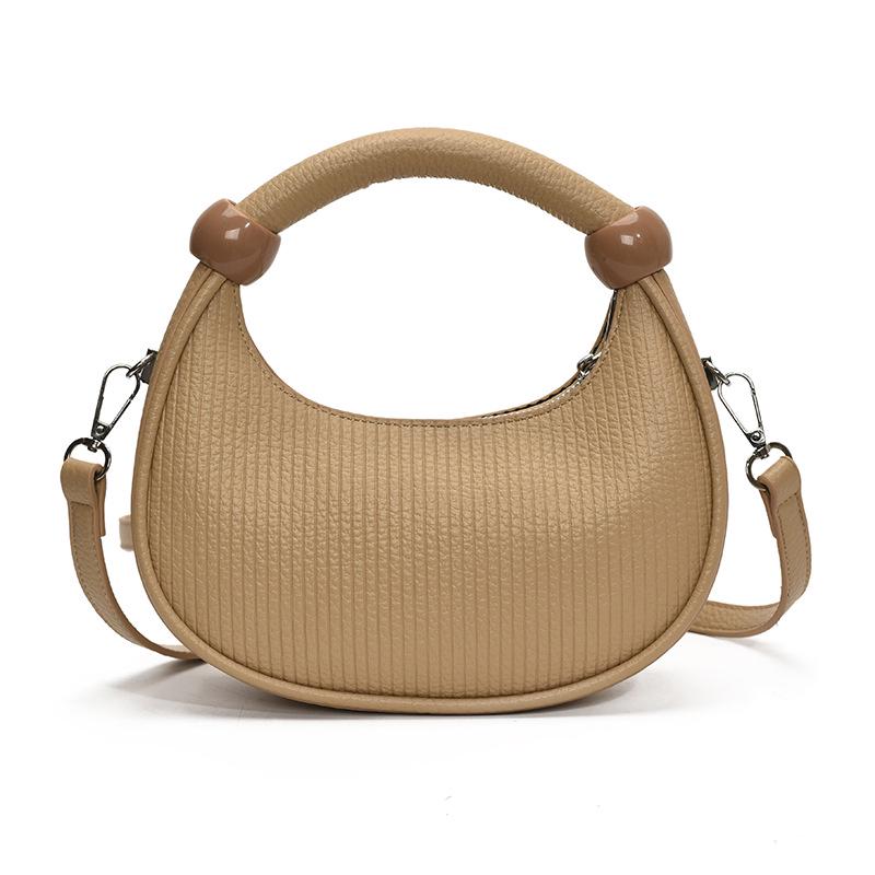 Sac à main plissé en forme de croissant pour femme Automne 2025: Sac à Bandoulière Unique et Sac Bandoulière à la Mode