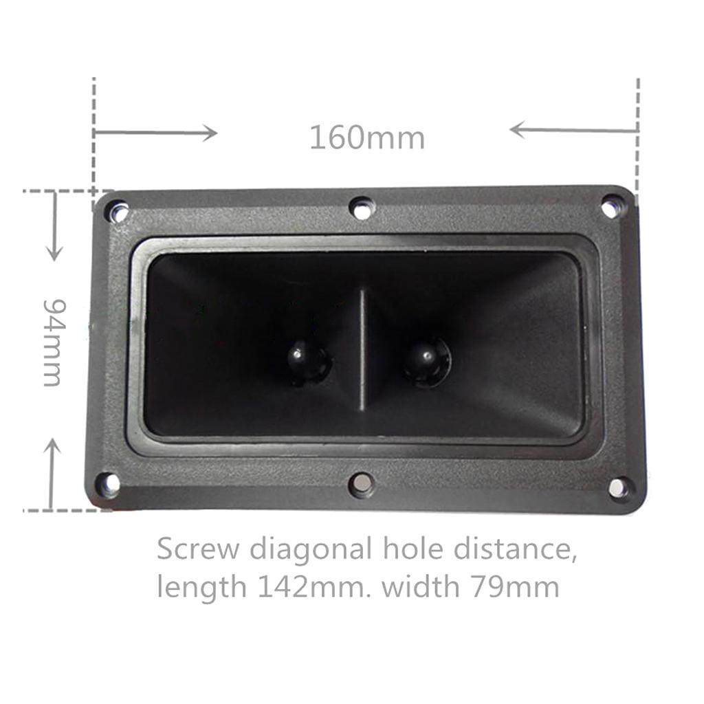 150W Schwarzer Piezoelektrischer Hochtöner Piezo-Hochtöner Hornlautsprecher Piezo-Design Weitstrahlendes Horn-Hochtöner Audio-Kits