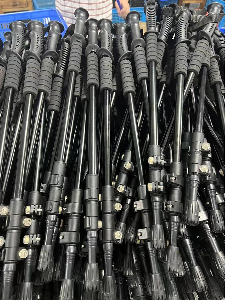 Unisex 2-Pack Aluminum Trekking Poles with Accessories, 3-Section External Lock, Portable Hiking Sticks