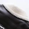 Moda Autunno Inverno da Donna Pelliccia Un Corto Street Spice Giacca Tuta Biker