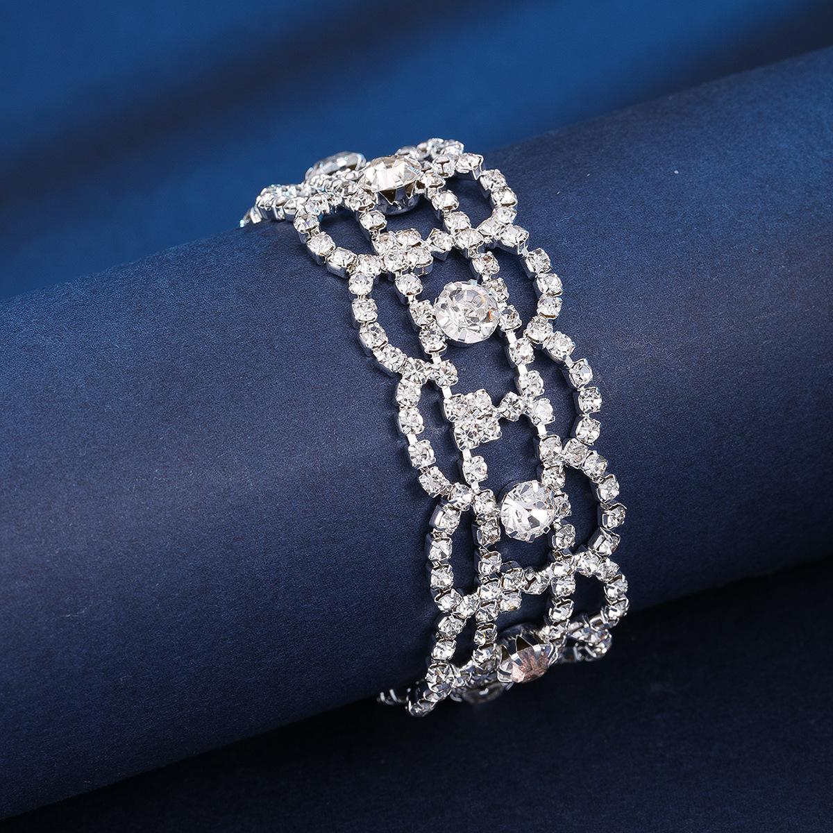 European Luxury Bridal Rhinestone Bracelet