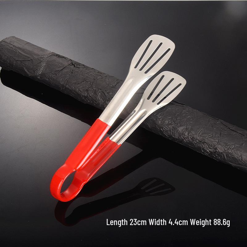 Thickened 304 Stainless Steel Anti-Scald Kitchen Tongs for BBQ, Grilling, and Bread