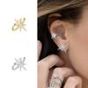 Plain Simple Star Women Shape Cubic Zircon Ear Cuff Charming Crystalline Clip On Earrings Earcuff Without Piercing Earrings Jewelry Giveaway