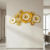 Metal Flower Wall Decor Layered Art Sturdy for Entryway