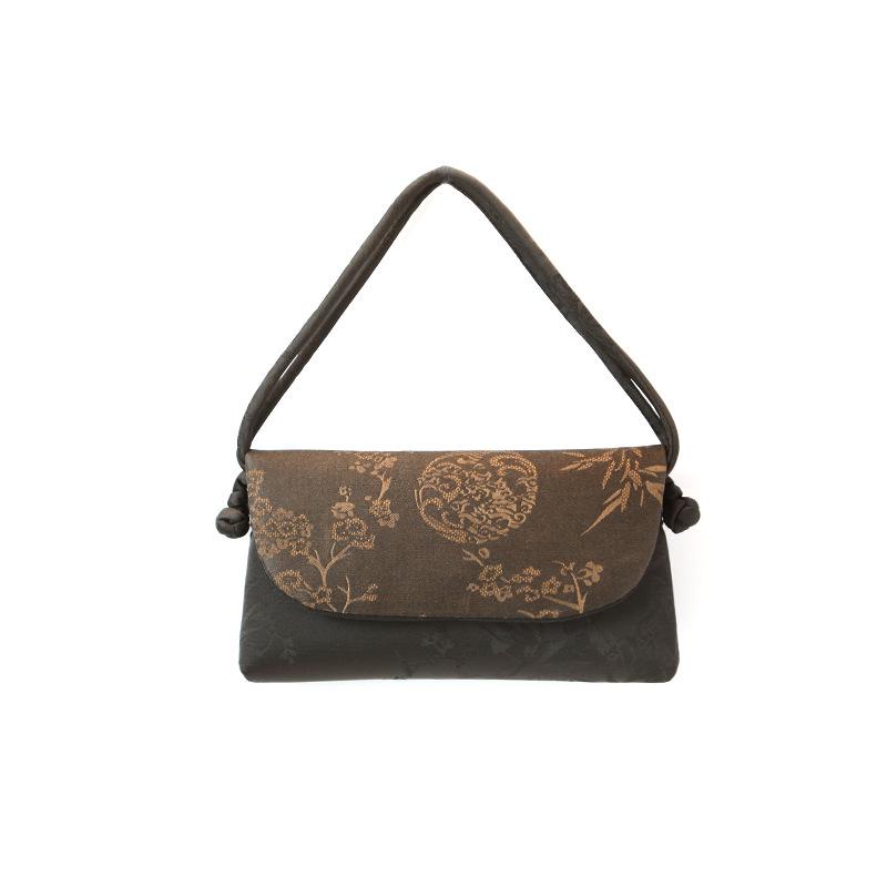 Xiangyunsha Crossbody Bag: New Chinese Style Mulberry Silk and Song Brocade Phone and Shoulder Bag