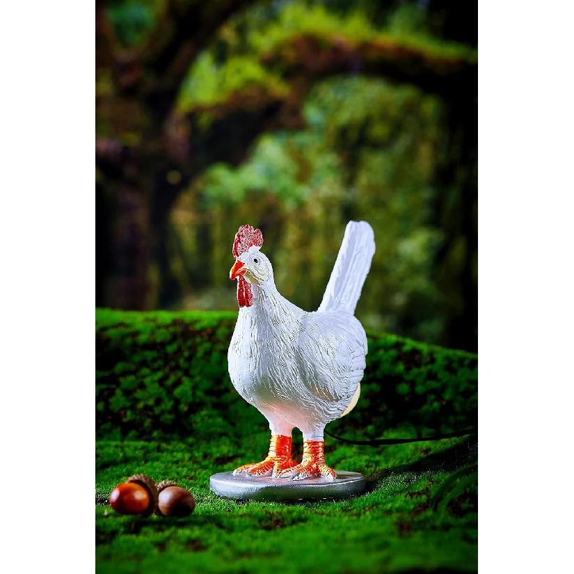 3D LED Hen Night Light with USB, Resin Egg Lamp in Gift Box, Funny Chicken Table Lamp for Easter, Christmas, Birthdays